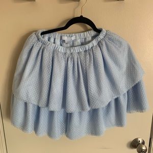 Hill House Home Clara Skirt Tiered Tulle Skirt Size S